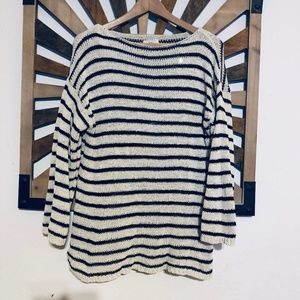 Lou & Grey Open Stitch Striped Sweater